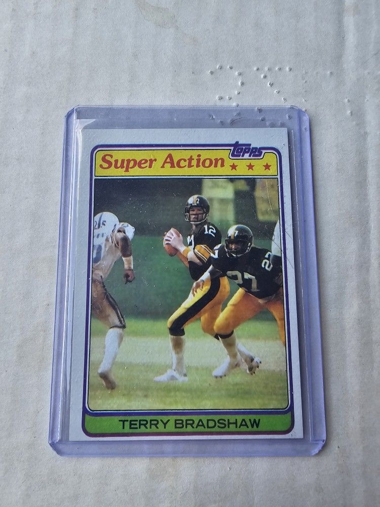 1981 Terry Bradshaw Super Action Vintage Card