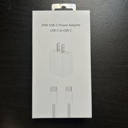 USB-C Fast Charger (Block + Cable) – iPhone 15 & Android Compatible 