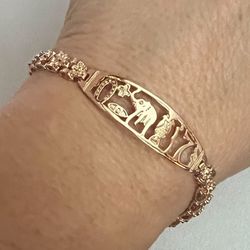 14k gold plated bracelet