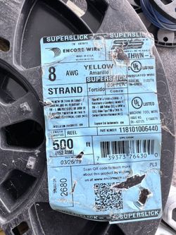 8 AWG Yellow 500 ft