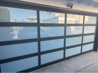 New Modern Glass Garage Door