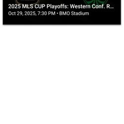 LAFC VS AUSTIN PLAYOFF GAME 1 TICKET