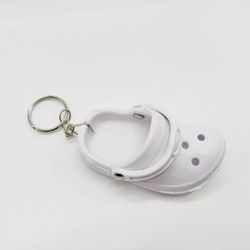 Slide White Keychain 