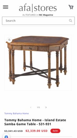 Tommy Bahama gaming table