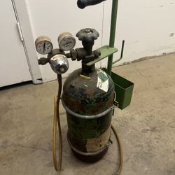 Welding Tank, cart and guage