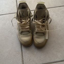 jordan 4 off white sail size 12