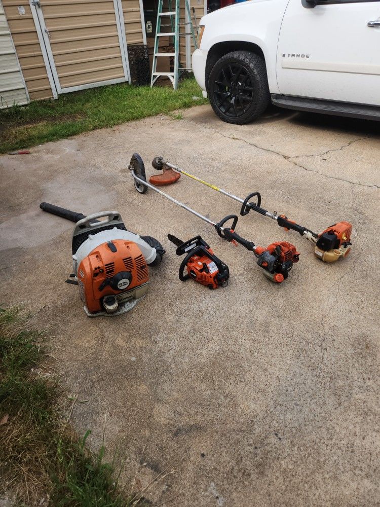 yard equipment For Sale.$500 For All Working The Stihl Weedeter. Missing