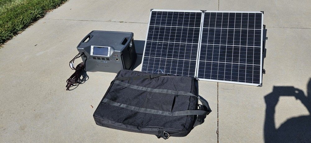 4Patriots 2KW (2000 Watt) Solar Generator w/ 100W Solar Panel
