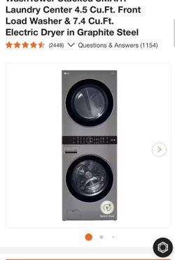 LG Front Load Washer And dryer Tower