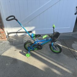 Toddler Bike With Push Handle 