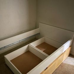 IKEA twin bed with storage - BEKKE BED