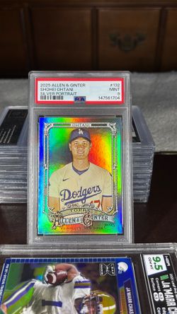 2025 Topps Allen & Ginter Shohei Ohtani Silver Portrait PSA Mint 9