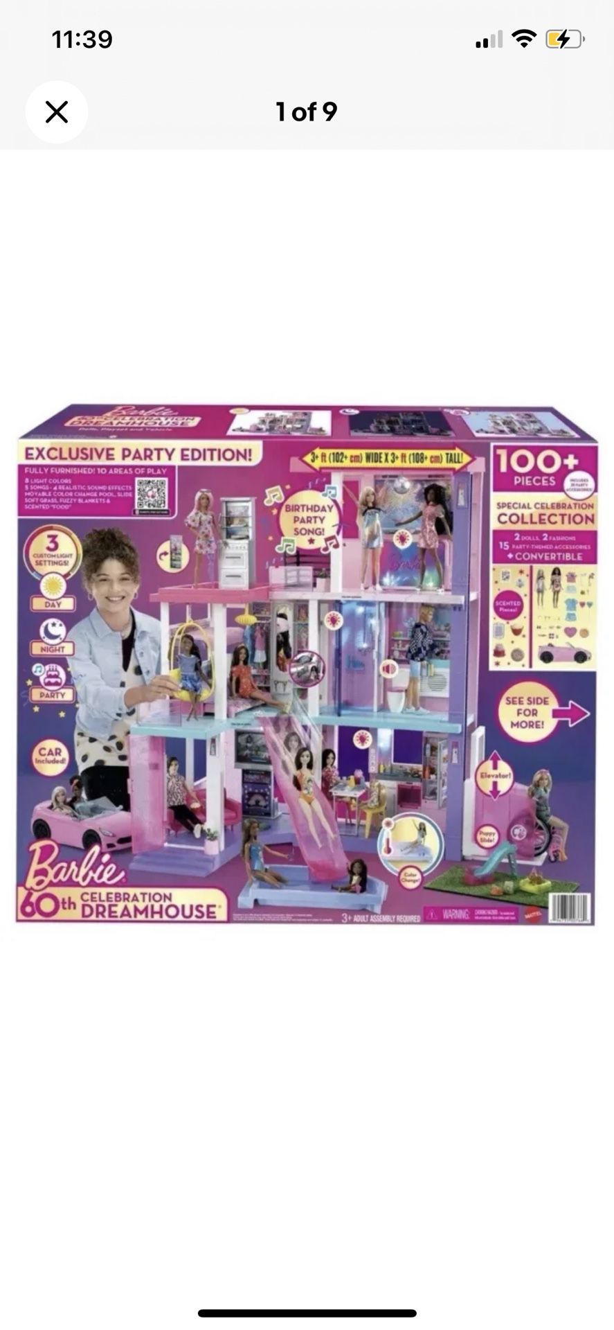 Barbie Deluxe Special Edition 60th DreamHouse Playset with 2 Dolls