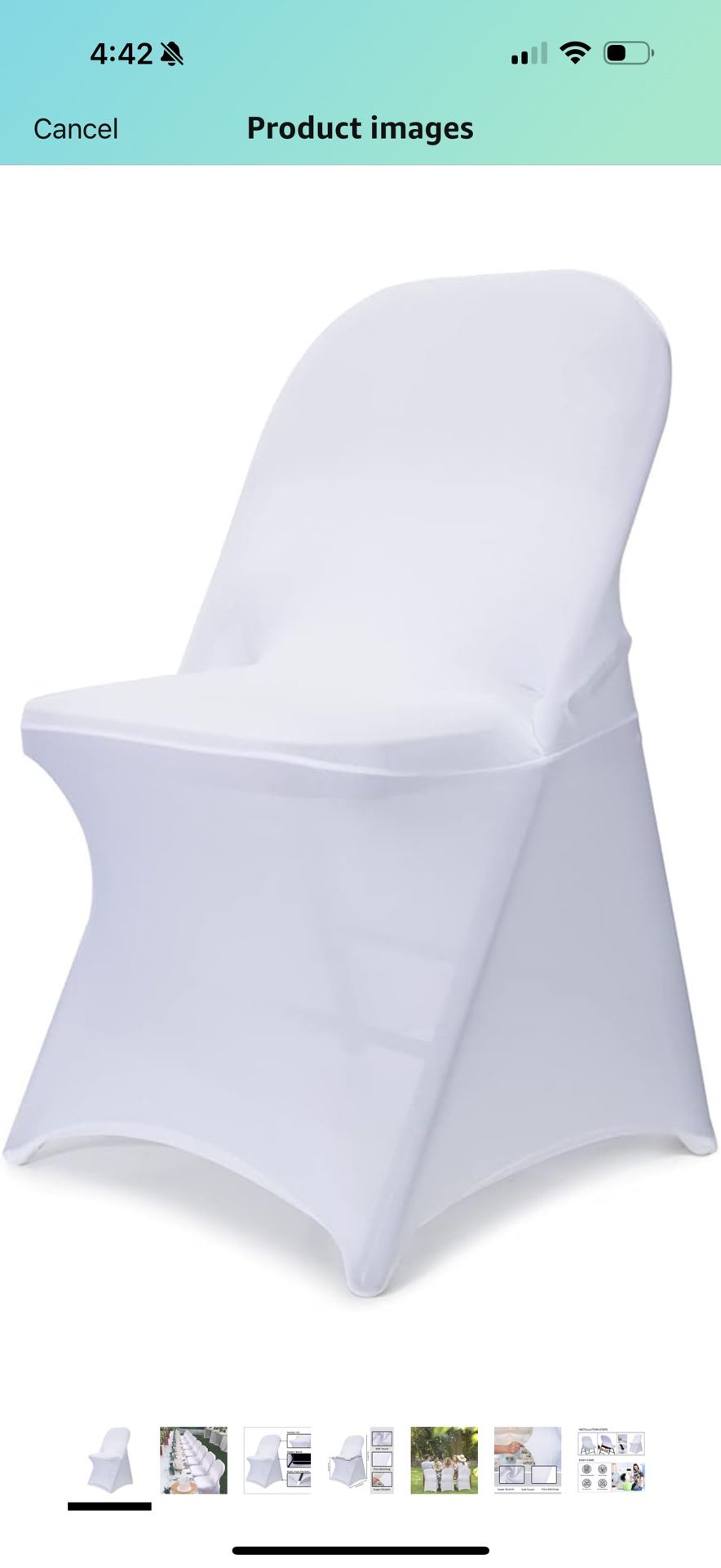 Babenest Spandex Folding Chair Covers - 30PCS Upgraded Universal Stretch Washable Fitted Chair Slipcovers Protector for Wedding, Holidays, Banquet, Pa
