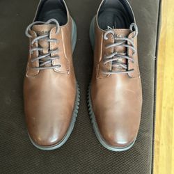Cole Haan 2.ZeroGrand plain Toe Derby - Dark Brown Leather - Men’s Size 11 W