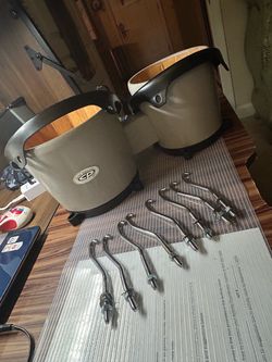 GP Percussion Bongo Drums with Hardware