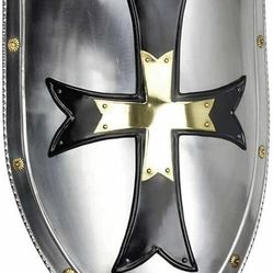 Medival Crusader Helmet N Shield 