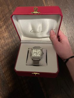 Cartier Santos Chronograph Stainless Steel Watch