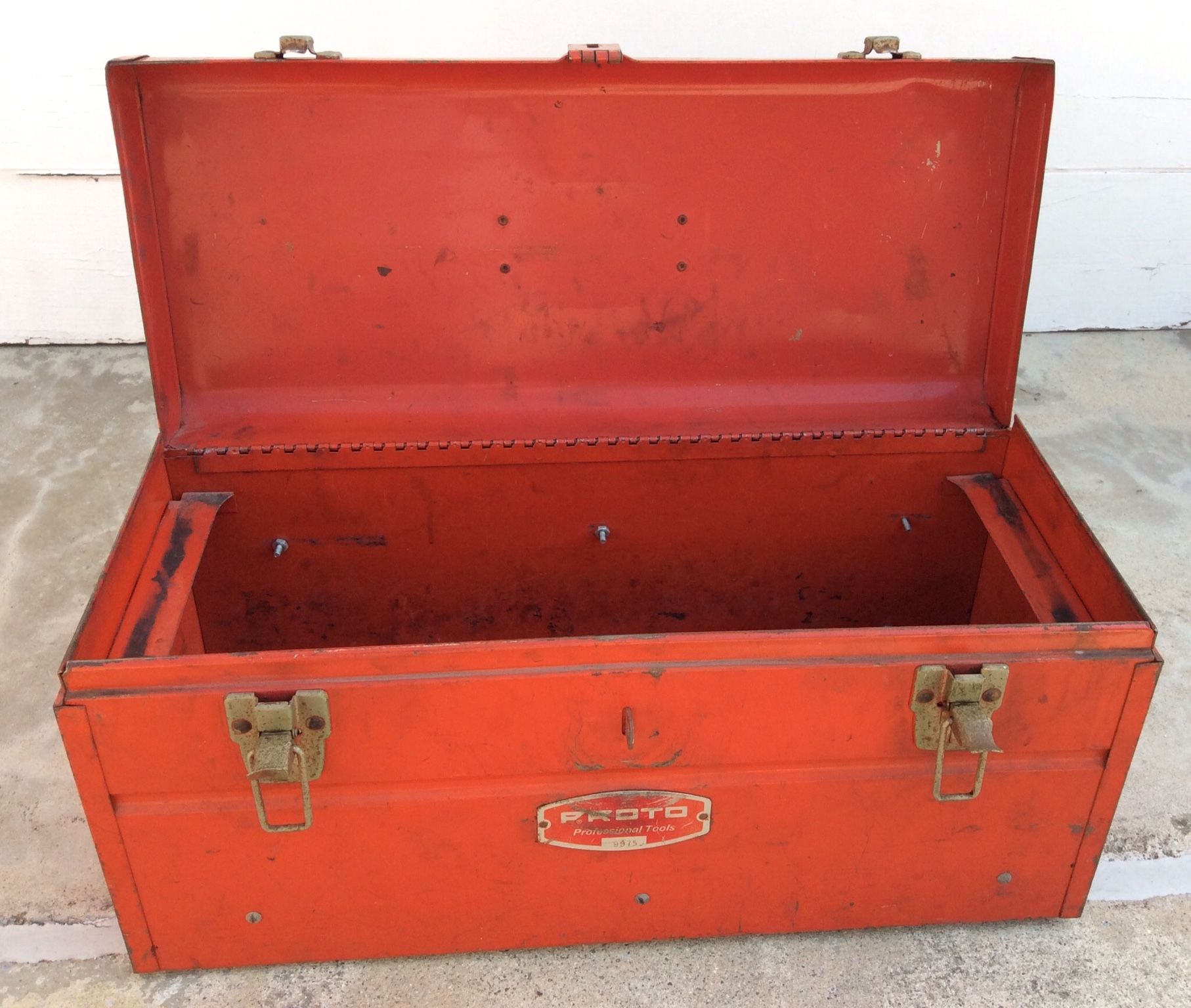 PROTO 9975 RED METAL TOOLBOX TOOL BOX CHEST WITH TRAY