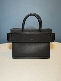 GIVENCHY Grained Small Horizon Satchel Black