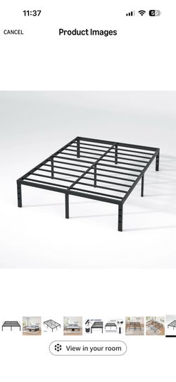 Queen size metal bed frame