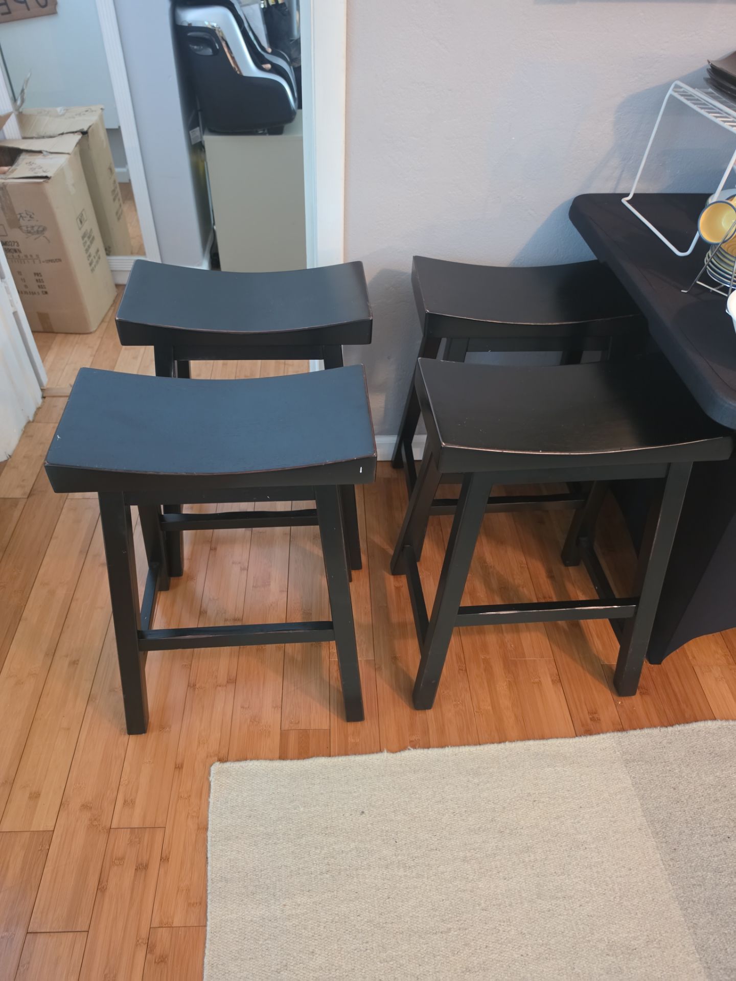 2 bar counter bench stools