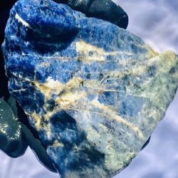 Royal Blue Sodalite India Raw Natural Rough Mineral Rock Stone Crystal Gem 4.5oz