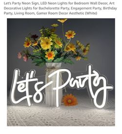 New Let’s Party ,LED NEON Light