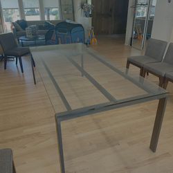Modern Glass 10 person Dining Table - Room And  Board