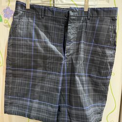 Kitklands gray with blue golf shorts  36
