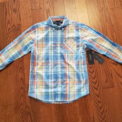 New Boys Long Sleeve Shirt. Tommy Hilfiger. Size 7