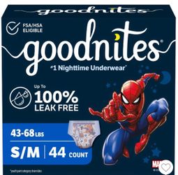 Goodnites pull-ups Small/Medium