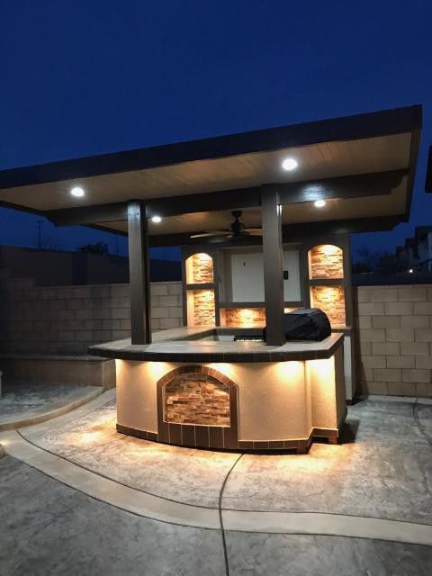 BBQ Island patio cover TV wall BBQ Grill for Sale in Riverside, CA