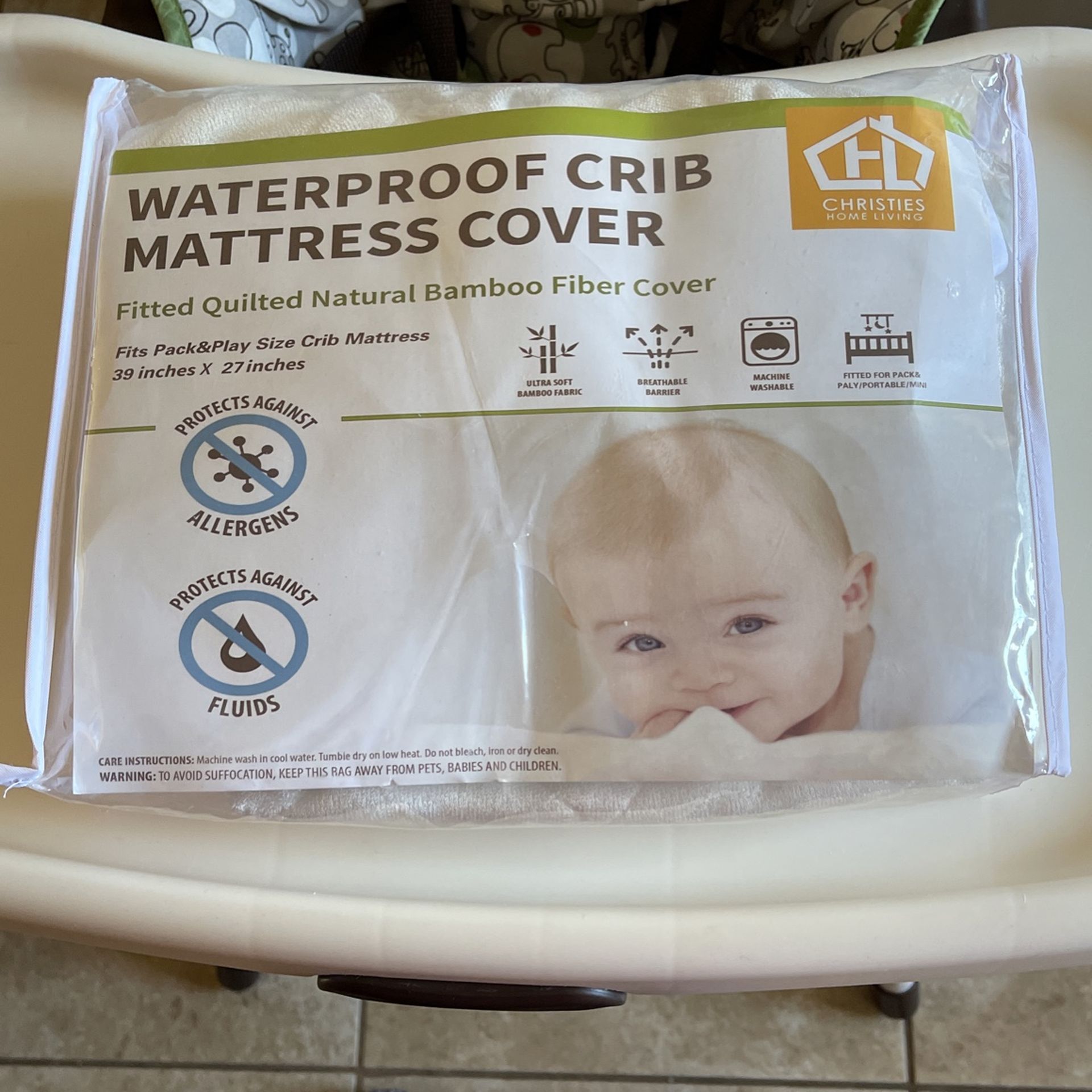 waterproof crib mattress cover