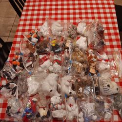 Coca Cola Plushies Lot Of 43