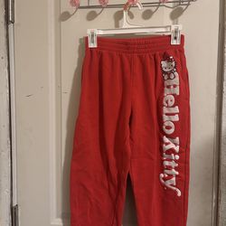 Hello Kitty red sweatpants Size S #kawaii #sanrio without elastic lace