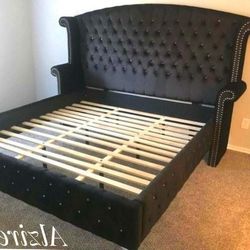 Bed Frame Queen, King  Color Options 💛 No Needed Credit Check 💛 $39 Down Payment with Financing.