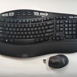 Logitech K350 Ergonomic Wave Wireless Keyboard And Mouse