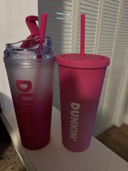 Pink Dunkin Tumblers 