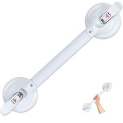 (New in Box) 
21inch Upgrade Suction Shower Grab Bar, Portable Shower Handle Bar Suction Grip Bar Bathtub Handle with Strong Hold Suction Cup Fitting 