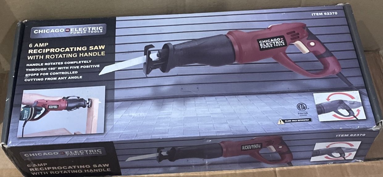 CHICAGO ELECTRIC - Reciprocating Saw 7.5 AMP With Used And New Blades