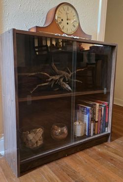 Vintage Mid-Century Glass Bookcase
