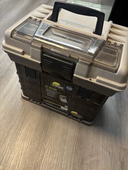 Large Fishing Tackle Box  w/ 4 Utility Trays