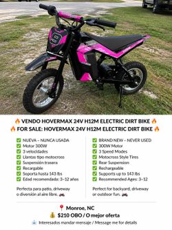 HOVERMAX 24V H12M ELECTRIC DIRT BIKE
