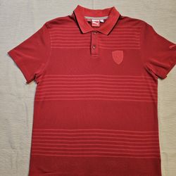Official Puma Ferrari Polo Shirt Alonso/Massa Era Red Formula 1 Scuderia Large