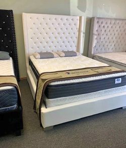 NEW QUEEN AND KING SIZE 6 FOOT TALL BED WITHOUT MATTRESS, INCLUDING FREE DELIVERY