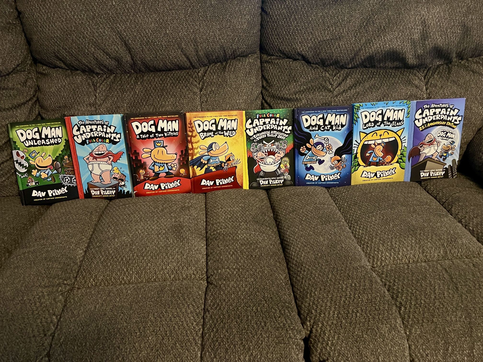 Dog man and Captain Underpants Hard Cover Books