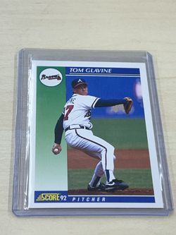 TOM GLAVINE SCORE 92’ BASEBALL CARD