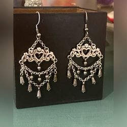 Brighton Silver Crystal Chandelier Earrings