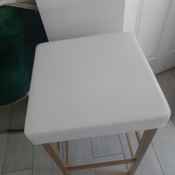 White Bar Stool Brand New 